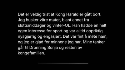 Magnus Carlsen minnes kong Harald
