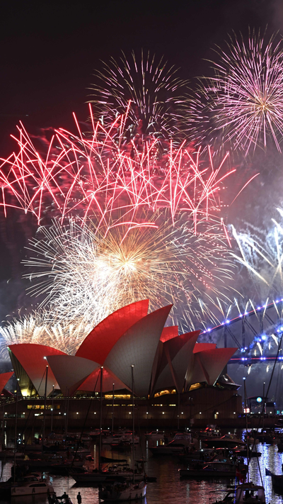 Spektakulært nyttårsfyrverkeri i Sydney