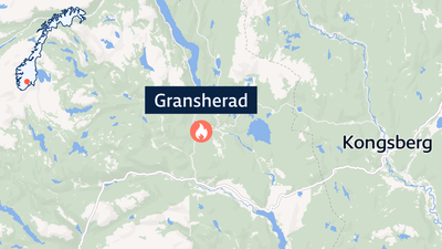 Brann i terrenget på Notodden – fare for spredning